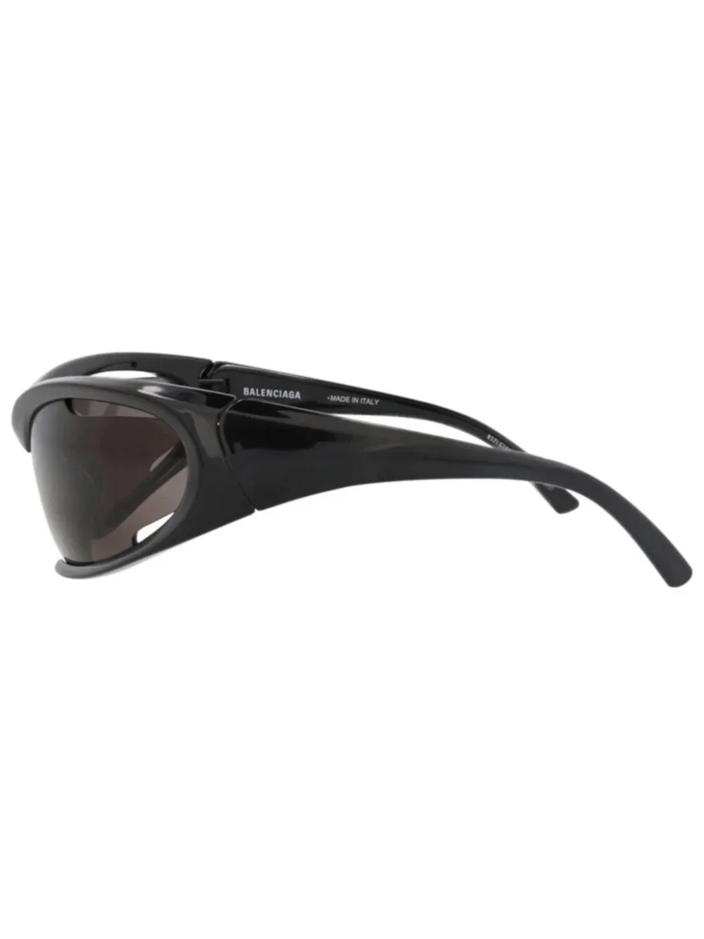 New Balenciaga Women's Sunglasses Shield Wrap Bio Injection Frame Unisex Black